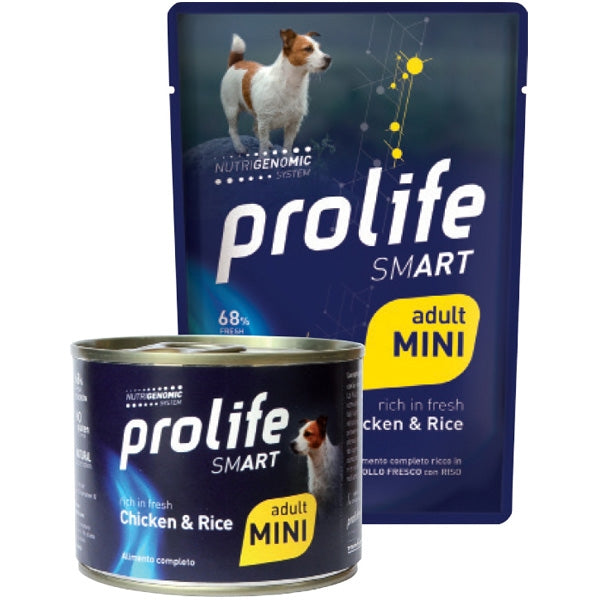 Prolife Adult Mini Pollo&Riso 200gr Alimento umido per Cani Prolife Adult Mini Pollo&Riso 200gr Alimento umido per Cani